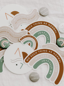No Such Thing As Normal- Sticker and Pin Bundle